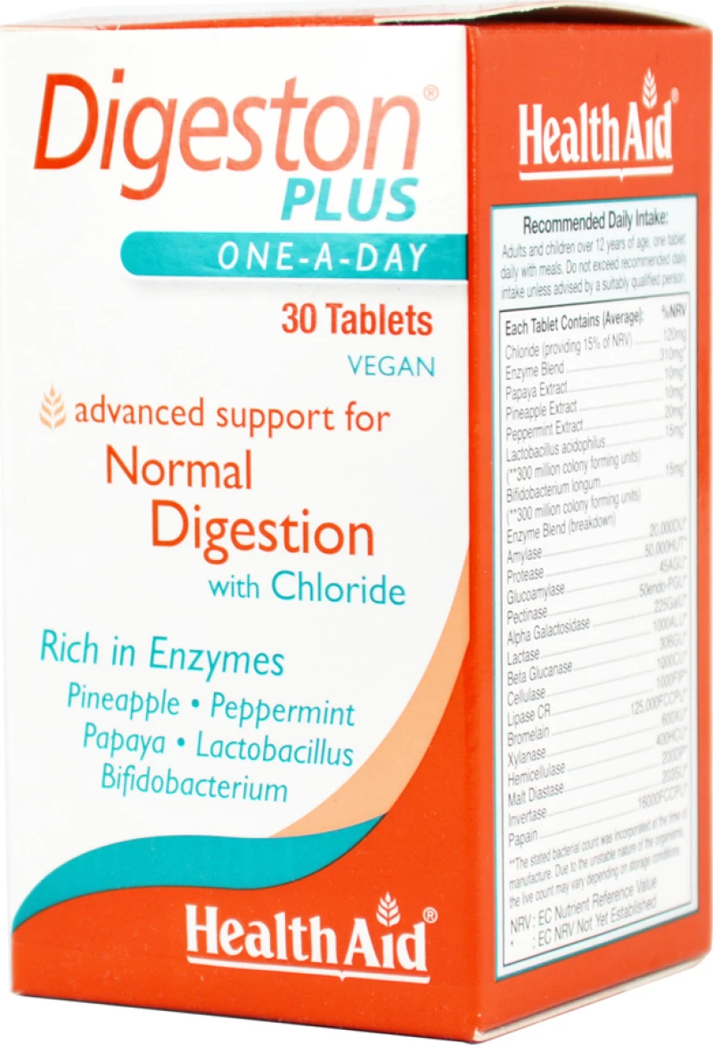 Health Aid Digeston Plus 30 ταμπλέτες