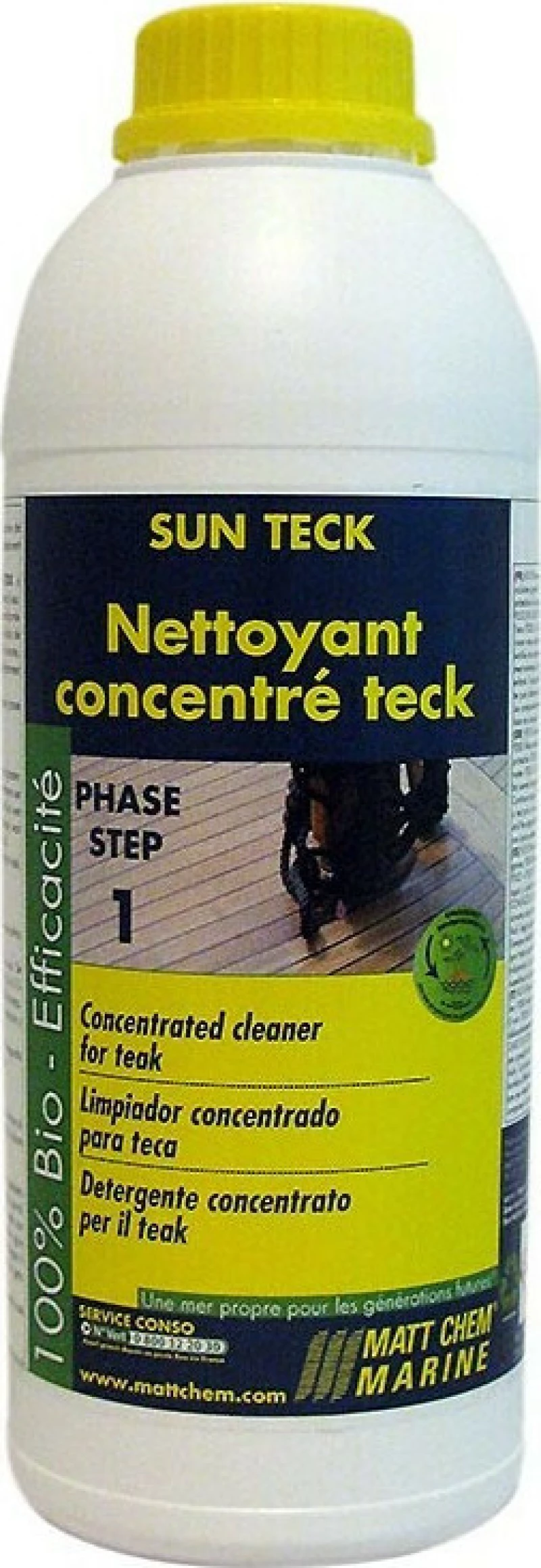 Καθαριστικό για Teak MATT CHEM Sun Teck, Συσκευασία: 1 lt