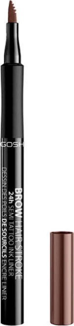 Gosh Brow Hair Stroke 24h Semi Tattoo Ink Liner 001 Brown