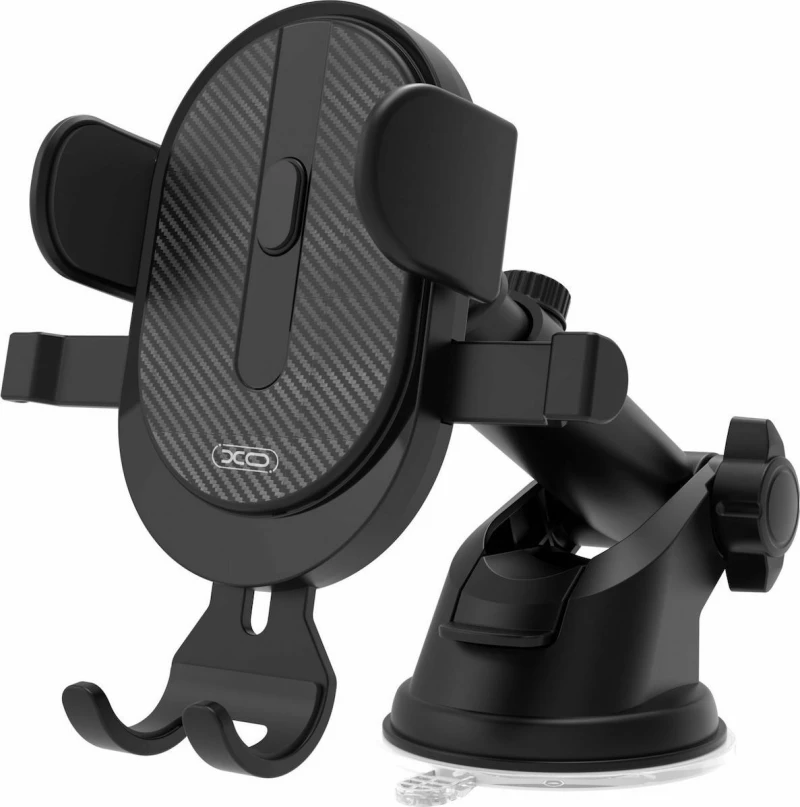 XO Βάση Κινητού Αυτοκινήτου C60 Car Holder Gravity Universal Black με Ρυθμιζόμενο Βραχίονα