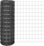 vidaXL Συρματόπλεγμα Γκρι Ατσάλινο 80x2500cm 142514