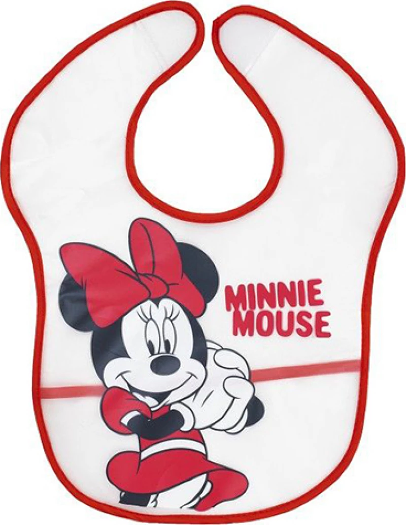 Interbaby Σαλιάρα Πλαστική Disney Minnie Mouse 2τμχ