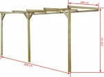 Πέργκολα Στηριζόμενη 2x4x2,2m Ξύλινη 41710