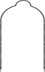 Αψίδα Κήπου 150x34x240cm Σιδερένια Μαύρη 47095