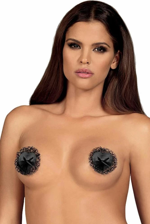 Obsessive Letica Playful Nipple Covers Black