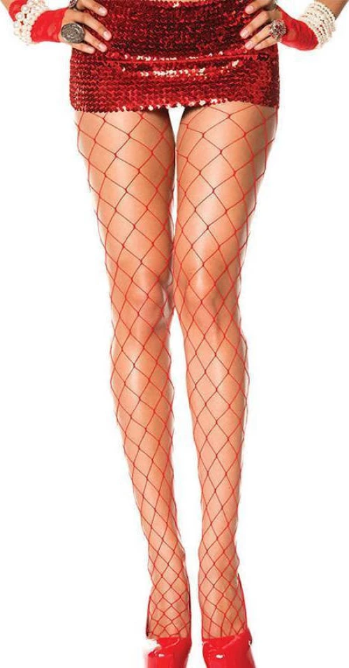 Fashion Red Fishnet Stocking