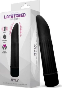 Latetobed Nyly Multi-Speed Stimulator Black 13.5Cm