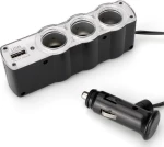 Αντάπτορας Αυτοκινήτου Wf-0120 1Usb & 3 Dc 24V/12V