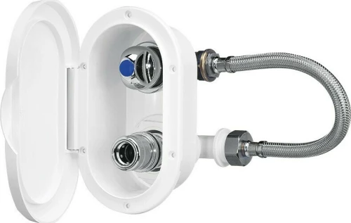 Lalizas Θήκη με Εξαγωγή και Βρύση Κρύου Νερού με Καπάκι Λευκό