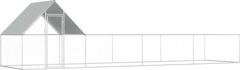 vidaXL Κοτέτσι 8x2x2m από Γαλβανισμένο Χάλυβα 144558