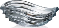 Bohemia Διακοσμητικό Μπωλ Κρυστάλλινο Wave 30.5x22x11cm