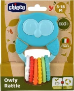Chicco Κουδουνίστρα "Κουκουβάγια" Eco+