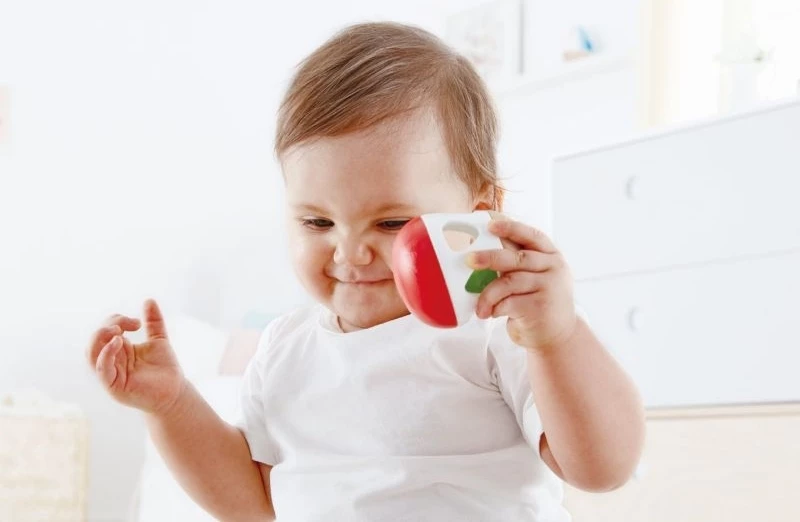 Ξυλινη Κουδουνιστρα Bell Rattle Hape Early Explorer - E0016