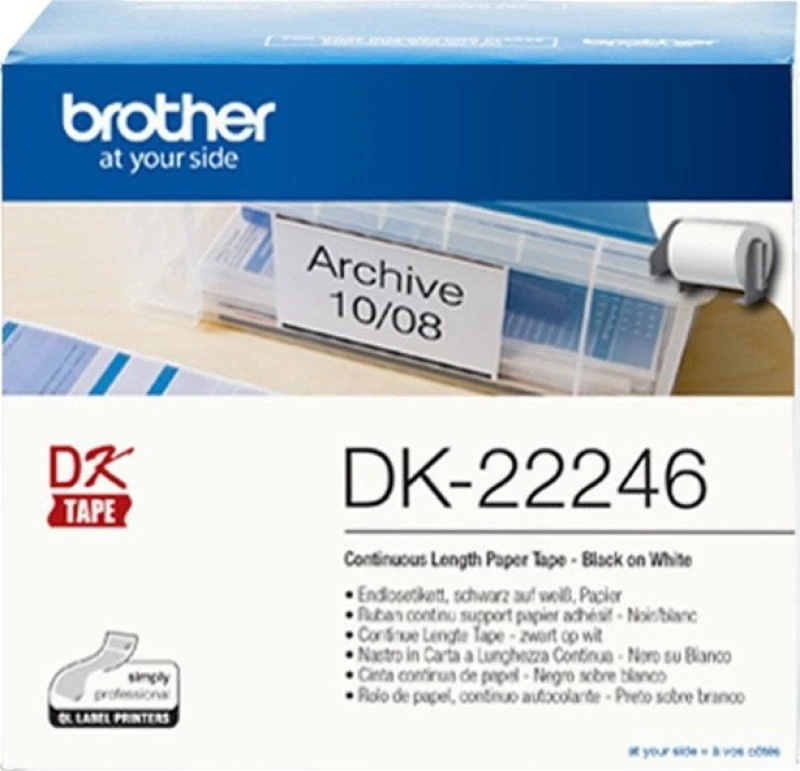 Brother Ταινία Ετικετογράφου (30m x 103mm) DK-22246 Λευκό