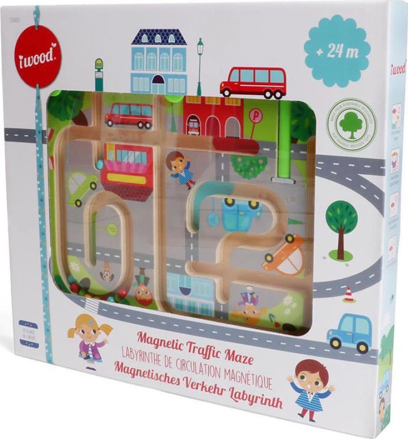 iwood Magnetic Traffic Maze