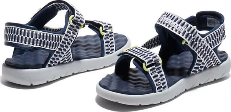 Timberland Παιδικά Πέδιλα Perkins Row Webbing με Σκρατς για Αγόρι Navy Μπλε