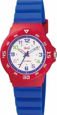 Q & Q Ρολόι Παιδικό Μπλε Καουτσούκ Λουράκι Vr19J010Y
