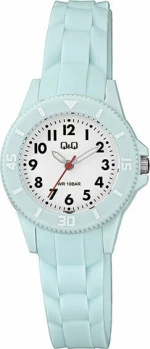 Q&Q Vs66J007Y Light Blue Rubber Strap