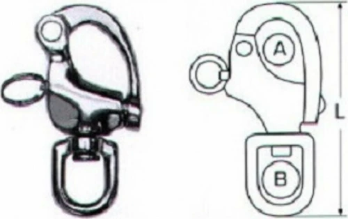 ΓΑΝΤΖΟΣ ΜΕ ΠΥΡΟ ΚΑΙ ΣΤΡΙΦΤΑΡΙ L128mm INOX A4 OEM M8252