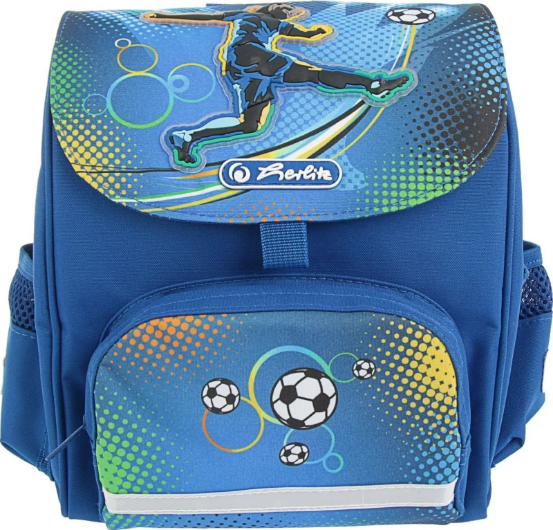 Herlitz Μινι Soft Soccer Σχολική Τσάντα Πλάτης Νηπιαγωγείου σε Μπλε χρώμα