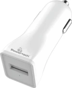 Powertech Φορτιστής Αυτοκινήτου Pt-762, 1X Usb, 1A, Λευκός