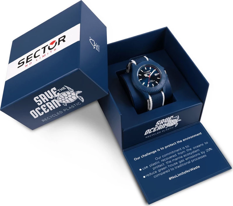 SECTOR Save The Ocean Two Tone Fabric Strap
