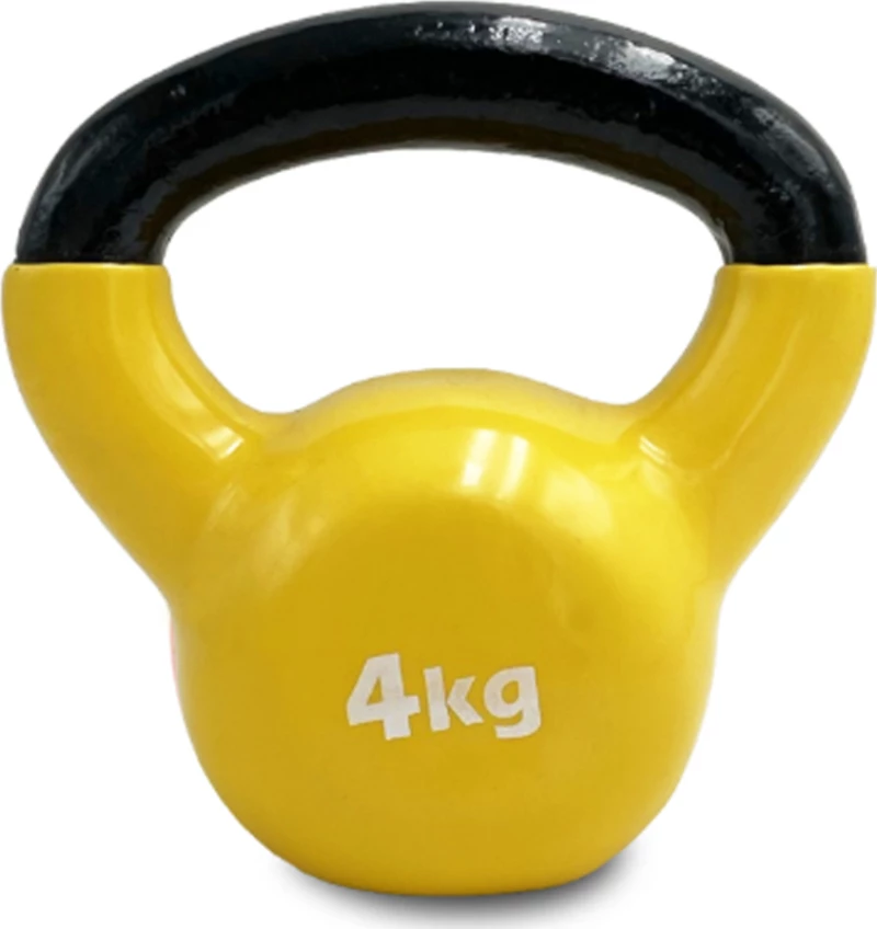Liga Sport Kettlebell Βινυλίου 4kg Κίτρινο