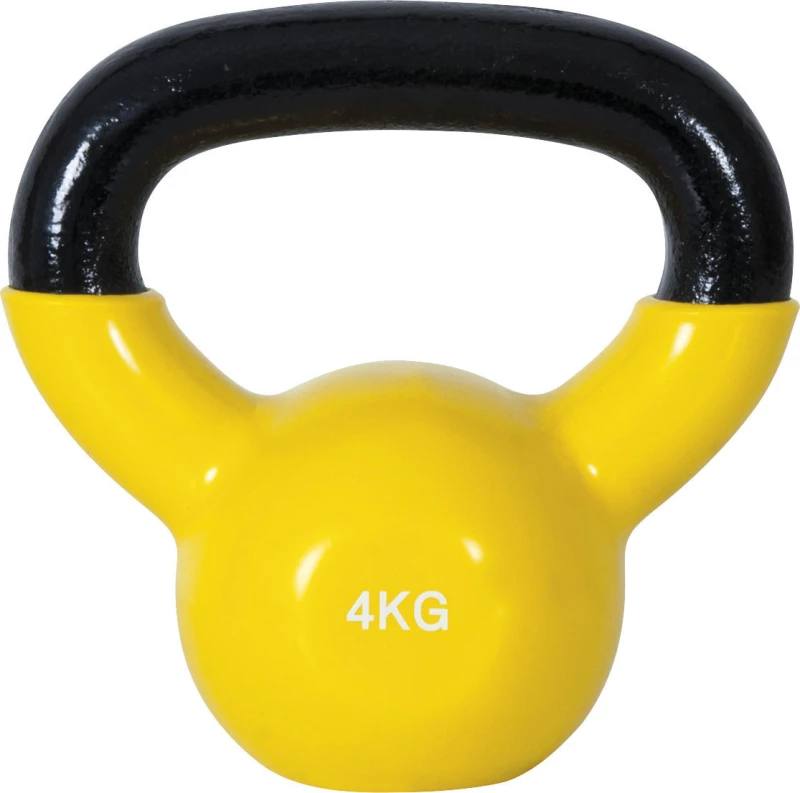 Liga Sport Kettlebell Βινυλίου 4kg Κίτρινο