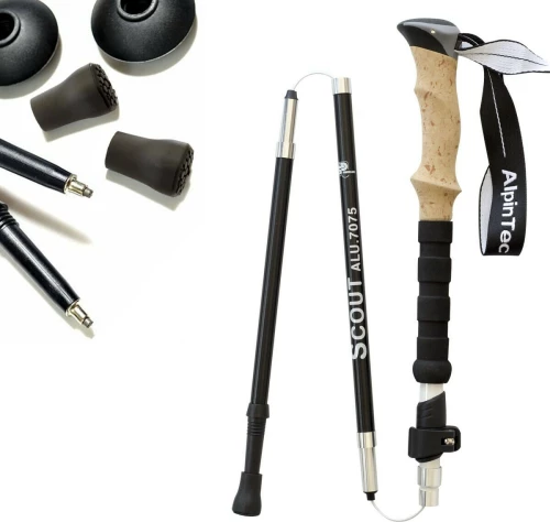 AlpinTec Walking Poles Scout White