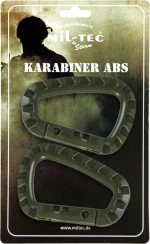 Mil-Tec Carabiner ABS Λαδί 2τμχ