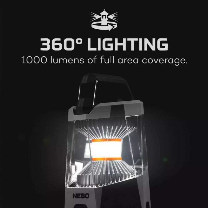 Nebo Επαναφορτιζόμενο Φωτιστικό Camping Galileo Flex, 1000 lumens