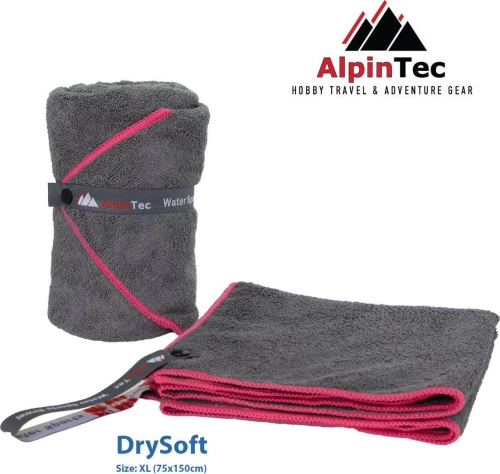 AlpinPro Drysoft XL 75x150cm Terry Fuschia