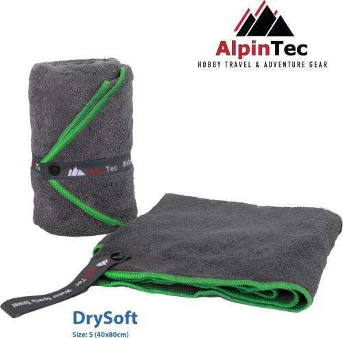 AlpinPro Drysoft S 40x80cm Terry Green