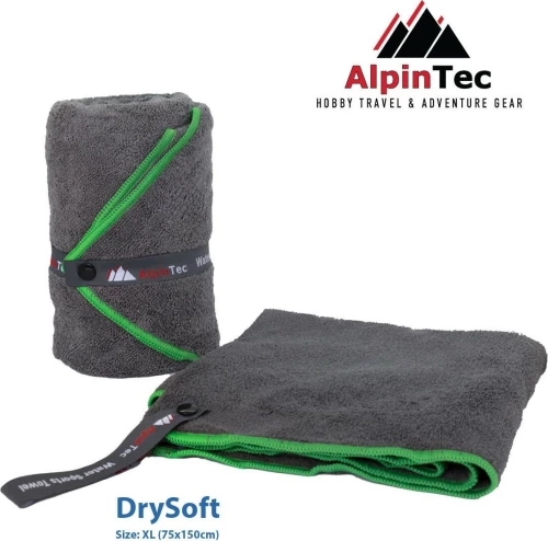 AlpinPro Drysoft XL 75x150cm Terry Green