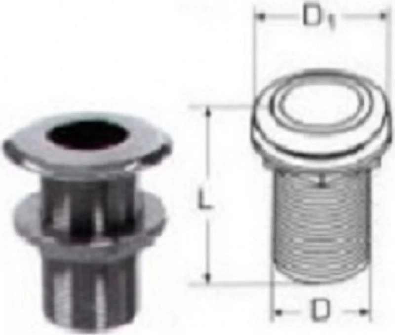 ΟΠΗ ΚΥΤΟΥΣ ΑΝΟΙΚΤΗ INOX A4 3/4" 71mm 48mm OEM M8351