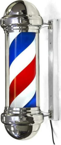 Barber Pole Chrome Aδιάβροχο φωτιζόμενο