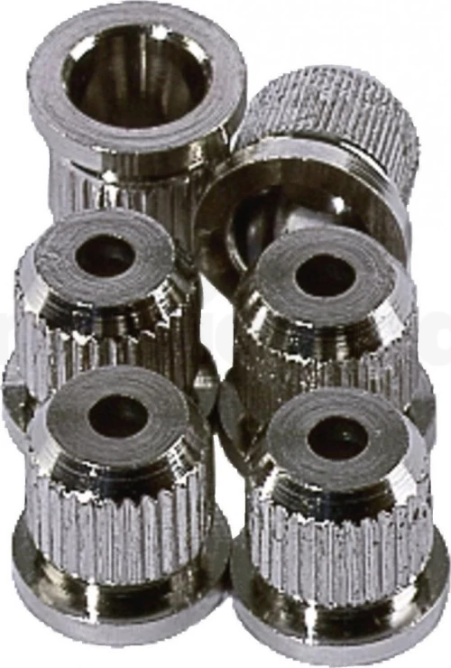 GMi String Ferrules, 6 Pieces - Chrome