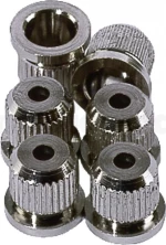 GMi String Ferrules, 6 Pieces - Chrome