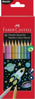Faber-Castell Metallic Σετ Ξυλομπογιές 10τμχ