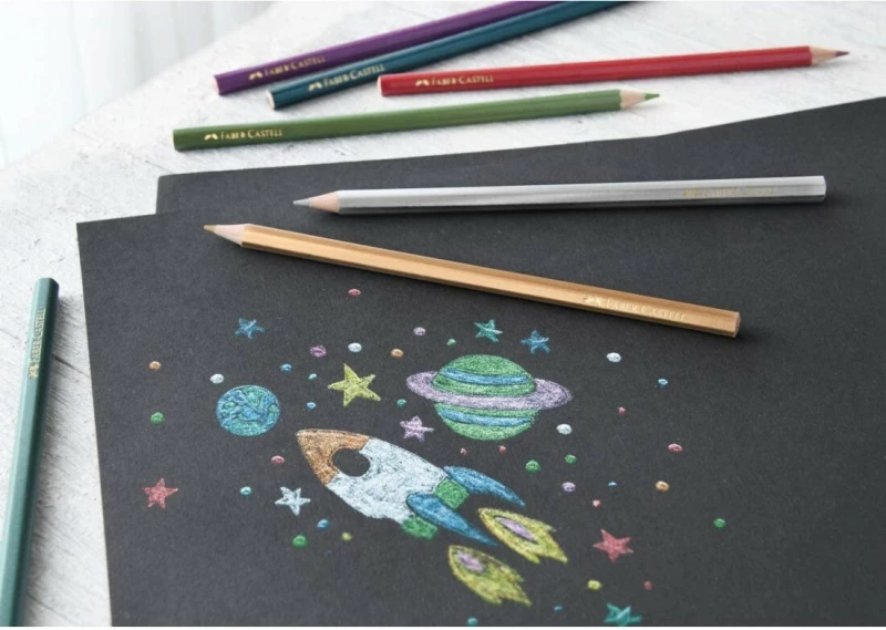 Faber-Castell Metallic Σετ Ξυλομπογιές 10τμχ