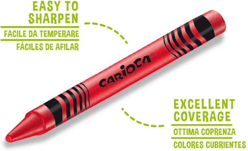 Carioca Jumbo Σετ Κηρομπογιές 12τμχ