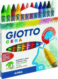 Giotto Σετ Κηρομπογιές Cera 9cm 12τμχ