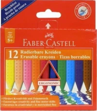 Faber-Castell Jumbo Grip Σετ Κηρομπογιές Erasable 5+ 12τμχ