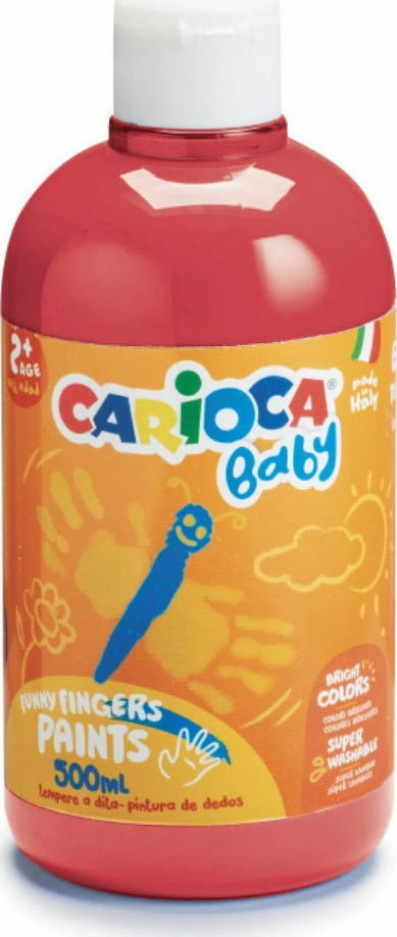 Carioca Baby Δακτυλομπογιά Κόκκινο 500ml