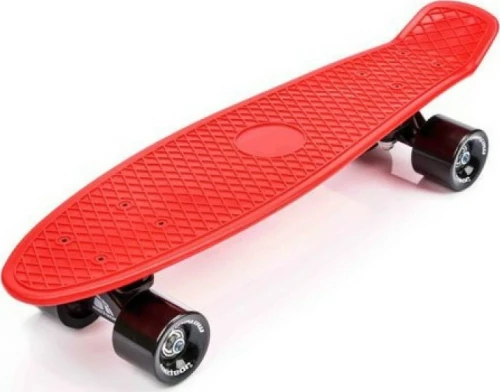 Meteor Σανίδα Skateboard σε κόκκινο χρώμα, διαστάσεις σανίδας 56 x 15cm
