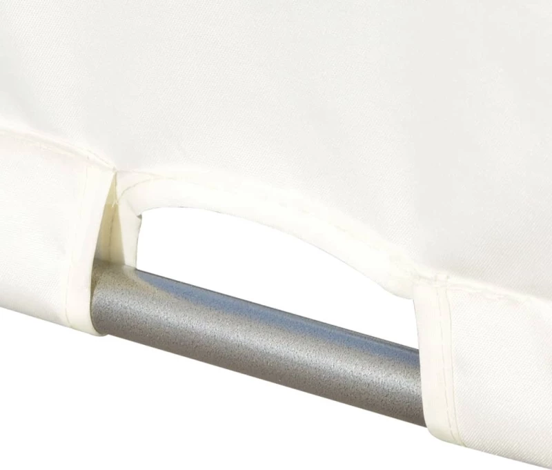 Τεντοπέργκολα με Ρυθμιζόμενη Οροφή Λευκή Κρεμ 3x3m 49323
