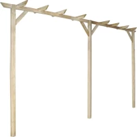 Πέργκολα Κήπου 400x40x205cm Ξύλινη 41664