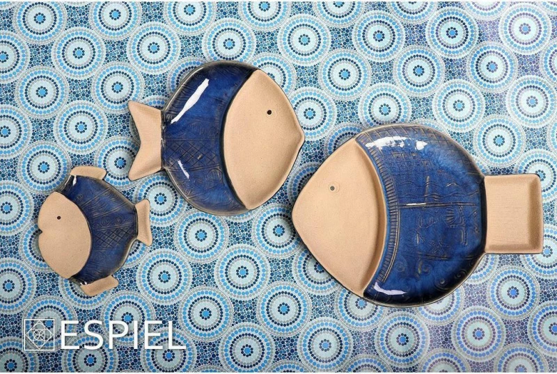 Espiel Διακοσμητική Πιατέλα Κεραμική 22.5x19.5x3cm