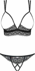 Obsessive Liferia cupless bra & crotchless thong