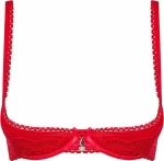 Obsessive Lovica Sexy Half-Bra Red